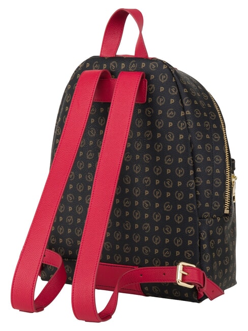HERITAGE Backpack with front pocket and key ring black red - Women&rsquo;s Bags
