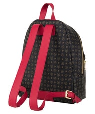 POLLINI HERITAGE Backpack with front pocket and key ring black red - Women&rsquo;s Bags - 3