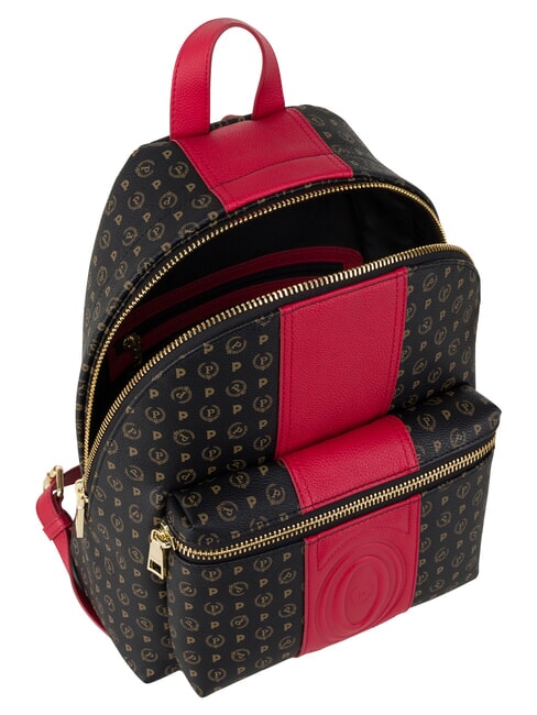 HERITAGE Backpack with front pocket and key ring black red - Women&rsquo;s Bags
