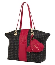 POLLINI HERITAGE Shoulder tote bag, with key ring black red - Women&rsquo;s Bags - 2