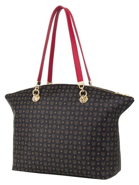 HERITAGE Shoulder tote bag, with key ring black red - Women&rsquo;s Bags