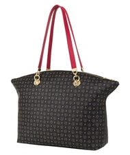 POLLINI HERITAGE Shoulder tote bag, with key ring black red - Women&rsquo;s Bags - 4