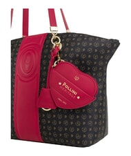 POLLINI HERITAGE Shoulder tote bag, with key ring black red - Women&rsquo;s Bags - 7