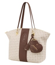 POLLINI HERITAGE Shoulder tote bag, with key ring brown ivory - Women&rsquo;s Bags - 2