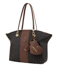 POLLINI HERITAGE Shoulder tote bag, with key ring black brown - Women&rsquo;s Bags - 2