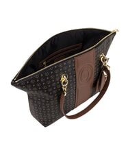 POLLINI HERITAGE Shoulder tote bag, with key ring black brown - Women&rsquo;s Bags - 4