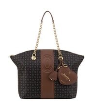 POLLINI HERITAGE Shoulder tote bag, with key ring black brown - Women&rsquo;s Bags - 5
