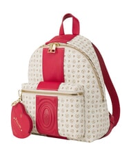POLLINI HERITAGE Backpack with front pocket and key ring red ivory - Women&rsquo;s Bags - 2