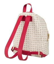POLLINI HERITAGE Backpack with front pocket and key ring red ivory - Women&rsquo;s Bags - 3