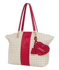 POLLINI HERITAGE Shoulder tote bag, with key ring red ivory - Women&rsquo;s Bags - 2