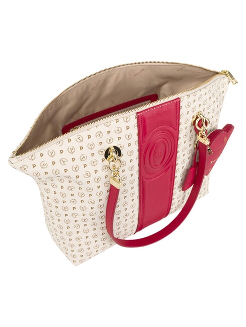 HERITAGE Shoulder tote bag, with key ring red ivory - Women&rsquo;s Bags