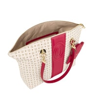 POLLINI HERITAGE Shoulder tote bag, with key ring red ivory - Women&rsquo;s Bags - 4