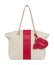 POLLINI HERITAGE Shoulder tote bag, with key ring red ivory - Women&rsquo;s Bags - 5