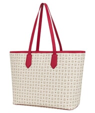 POLLINI HERITAGE Shoulder shopping bag, with toiletry bag red ivory - Women&rsquo;s Bags - 3