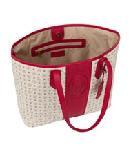 POLLINI HERITAGE Shoulder shopping bag, with toiletry bag red ivory - Women&rsquo;s Bags - 4