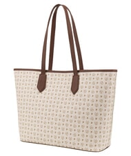POLLINI HERITAGE Shoulder shopping bag, with toiletry bag brown ivory - Women&rsquo;s Bags - 3