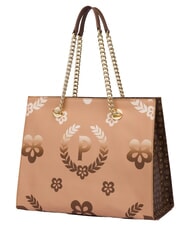 POLLINI HERITAGE  Shopping bag with all over print brown / cream - Women&rsquo;s Bags - 2