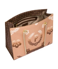 POLLINI HERITAGE  Shopping bag with all over print brown / cream - Women&rsquo;s Bags - 3