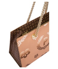 POLLINI HERITAGE  Shopping bag with all over print brown / cream - Women&rsquo;s Bags - 5