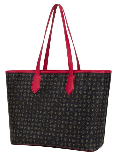 HERITAGE Shoulder shopping bag, with toiletry bag black red - Women&rsquo;s Bags