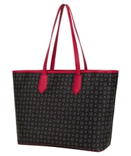 POLLINI HERITAGE Shoulder shopping bag, with toiletry bag black red - Women&rsquo;s Bags - 3
