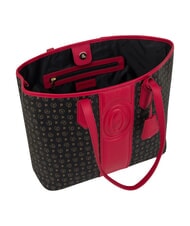 POLLINI HERITAGE Shoulder shopping bag, with toiletry bag black red - Women&rsquo;s Bags - 4