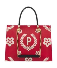POLLINI HERITAGE  Shopping bag with all over print black lacquer - Women&rsquo;s Bags - 4