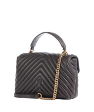 PINKO LOVE LADY PUFF Mini hand bag, with shoulder strap marasca brown-antique gold - Women&rsquo;s Bags - 3