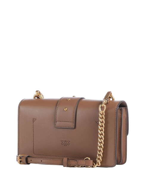 LOVE ONE CLASSIC Mini leather shoulder bag cognac brown-antique gold - Women&rsquo;s Bags