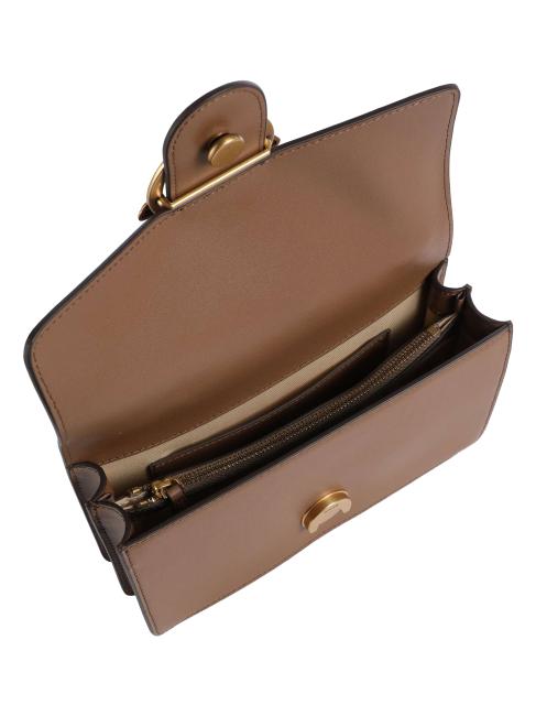 LOVE ONE CLASSIC Mini leather shoulder bag cognac brown-antique gold - Women&rsquo;s Bags