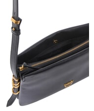 PINKO TRIPLET MINI Shoulder bag, in leather black-antique gold - Women&rsquo;s Bags - 3