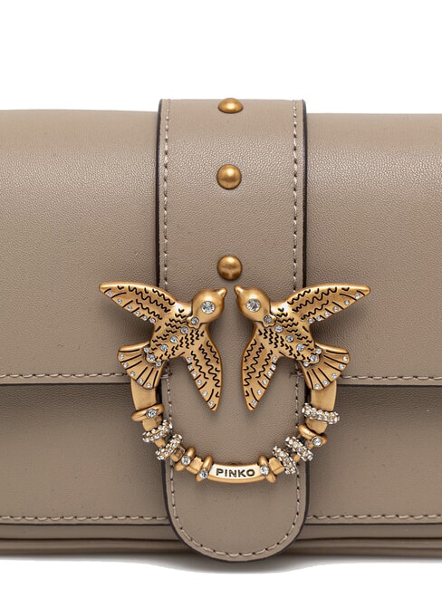 LOVE POCKET Mini shoulder bag silk white-antique gold - Women&rsquo;s Bags