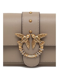 PINKO LOVE POCKET Mini shoulder bag silk white-antique gold - Women&rsquo;s Bags - 4