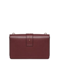 PINKO LOVE ONE CLASSIC Leather shoulder bag with flap intense currant-antique gold - Women&rsquo;s Bags - 3