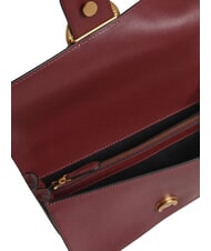 PINKO LOVE ONE CLASSIC Leather shoulder bag with flap intense currant-antique gold - Women&rsquo;s Bags - 4