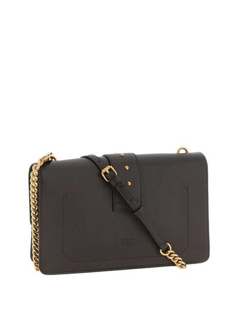 LOVE ONE CLASSIC Leather shoulder bag with flap marasca brown-antique gold - Women&rsquo;s Bags
