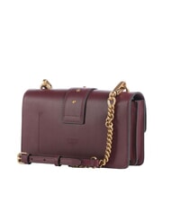 PINKO LOVE ONE CLASSIC Mini leather shoulder bag intense currant-antique gold - Women&rsquo;s Bags - 2