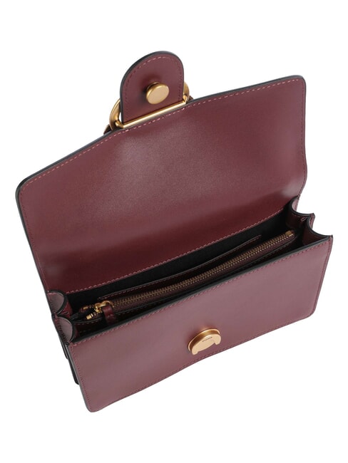 LOVE ONE CLASSIC Mini leather shoulder bag intense currant-antique gold - Women&rsquo;s Bags