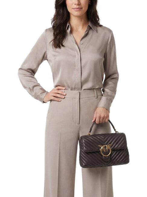 CLASSIC LADY LOVE BAG chevron bag marasca brown-antique gold - Women&rsquo;s Bags