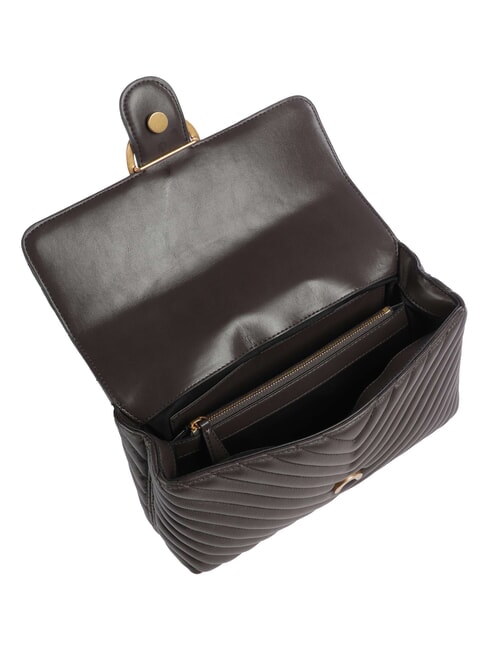 CLASSIC LADY LOVE BAG chevron bag marasca brown-antique gold - Women&rsquo;s Bags