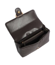 PINKO CLASSIC LADY LOVE BAG chevron bag marasca brown-antique gold - Women&rsquo;s Bags - 4