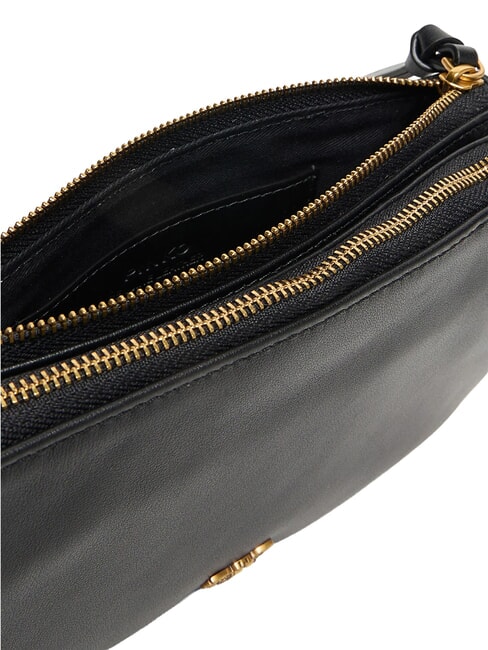 DOUBLE Shoulder bag, with shoulder strap black-antique gold - Women&rsquo;s Bags