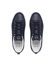 ARMANI EXCHANGE LONDON Leather sneakers deep navy - Men&rsquo;s shoes - 4