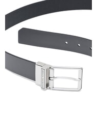 ARMANI EXCHANGE DOUBLE Reversible leather belt black/forged iron - Belts - 2