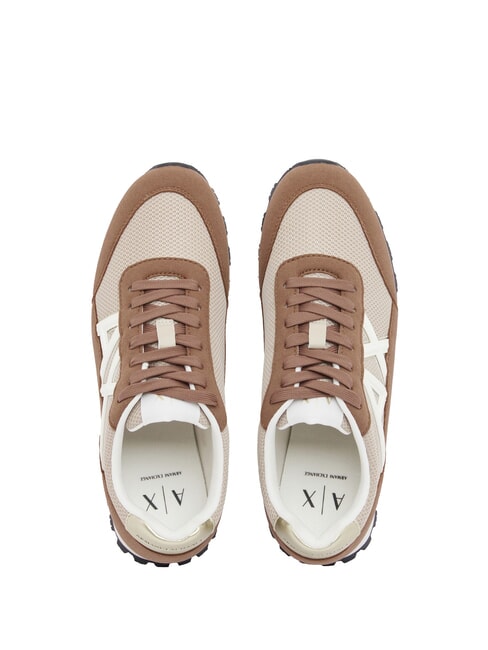 DROP MICROSUEDE Sneakers with side logo puppets + script - Women&rsquo;s shoes