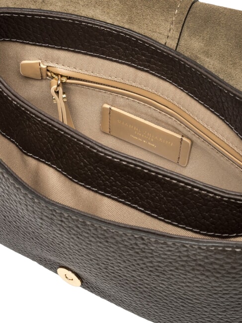 HELENA ROUND Leather shoulder bag, with shoulder strap expressed - Women&rsquo;s Bags
