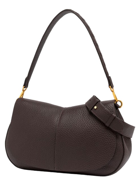 HELENA ROUND Leather shoulder bag, with shoulder strap expressed - Women&rsquo;s Bags