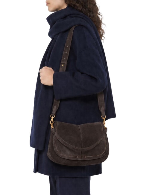 HELENA ROUND Leather shoulder bag mocha - Women&rsquo;s Bags