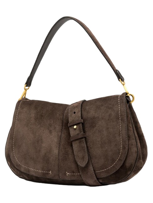 HELENA ROUND Leather shoulder bag mocha - Women&rsquo;s Bags