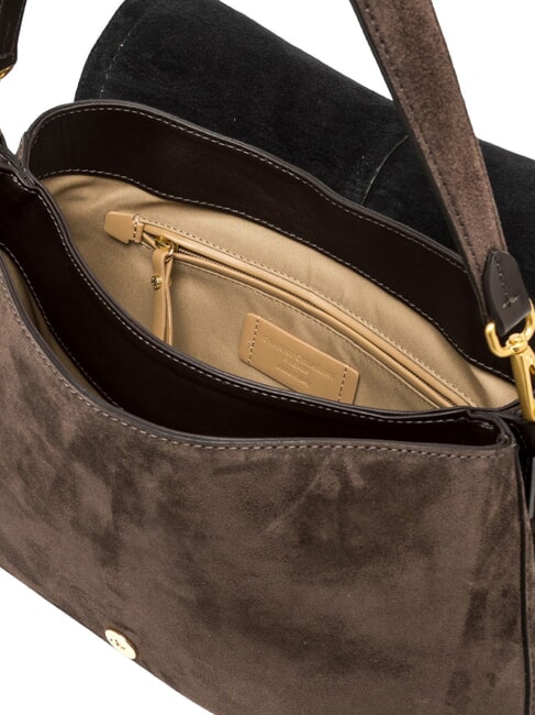 HELENA ROUND Leather shoulder bag mocha - Women&rsquo;s Bags